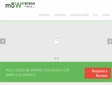 Tablet Screenshot of mowirelessplans.com